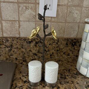 Gold Orchid Salt and Pepper Set